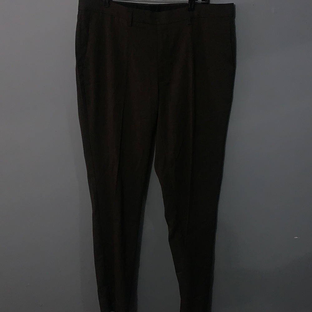 Slim fit plaid slacks